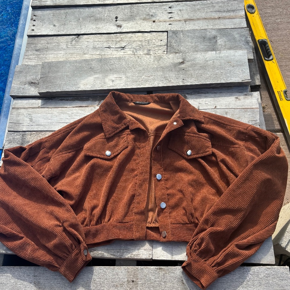 Cropped Corduroy Jacket